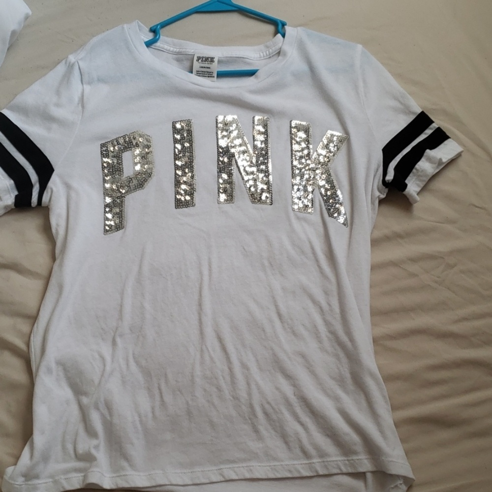 VS pink sequin t shirt